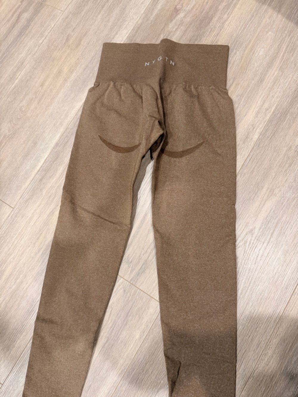 NVGTN Brown High-Waist Seamless Leggings